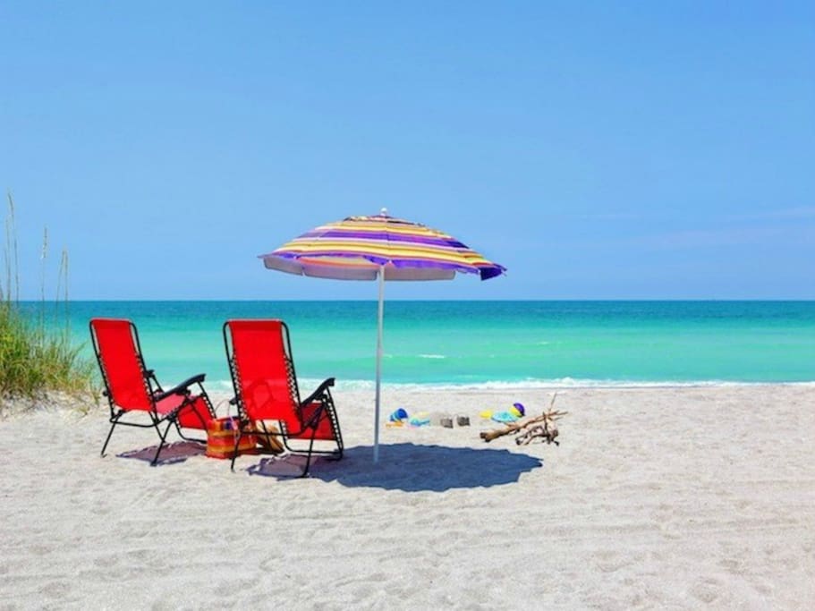 Longboat Key beach just across the road from our community