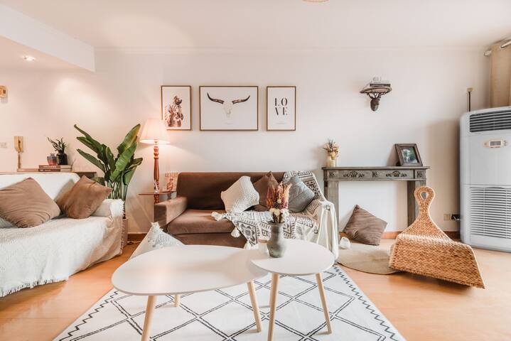 ｢梧居宿-冬日暖阳精致体验｣Zakka风精致2卧|高层太古里夜景|全新稳定热水器|步行地铁口