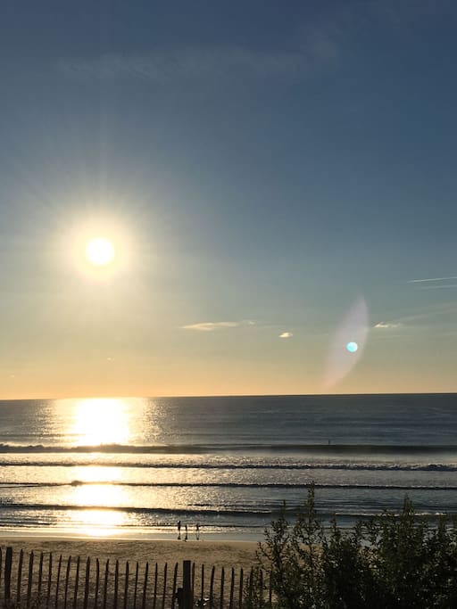 Plages de l'océan Atlantique et fin de journée