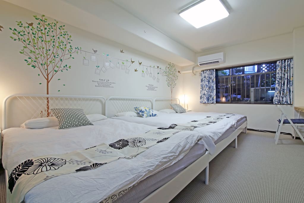 Three beds