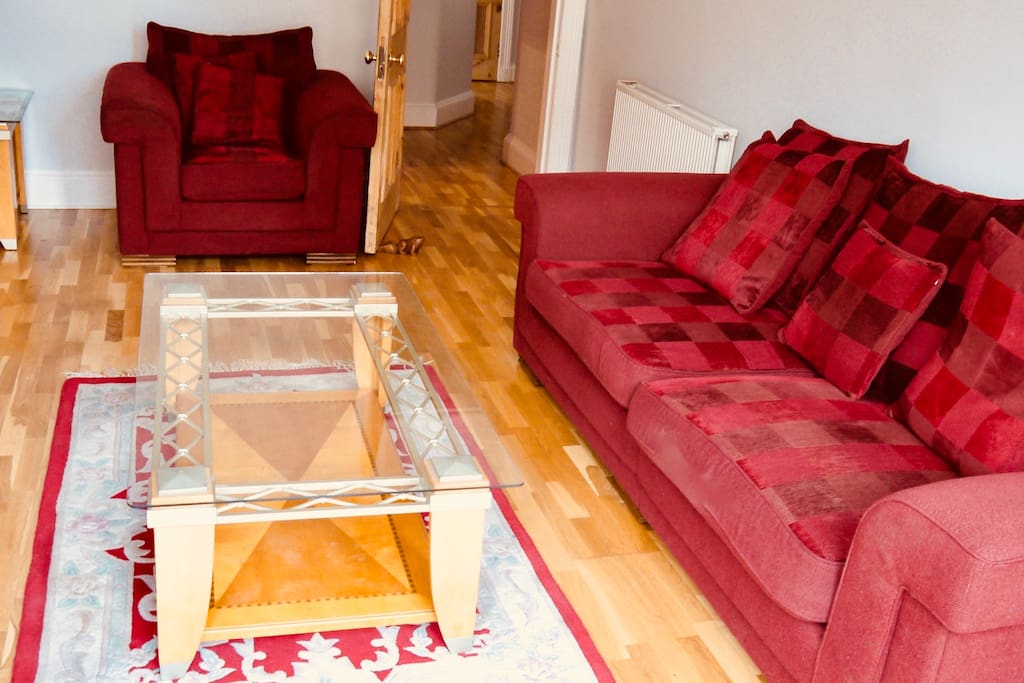 Living space with TV