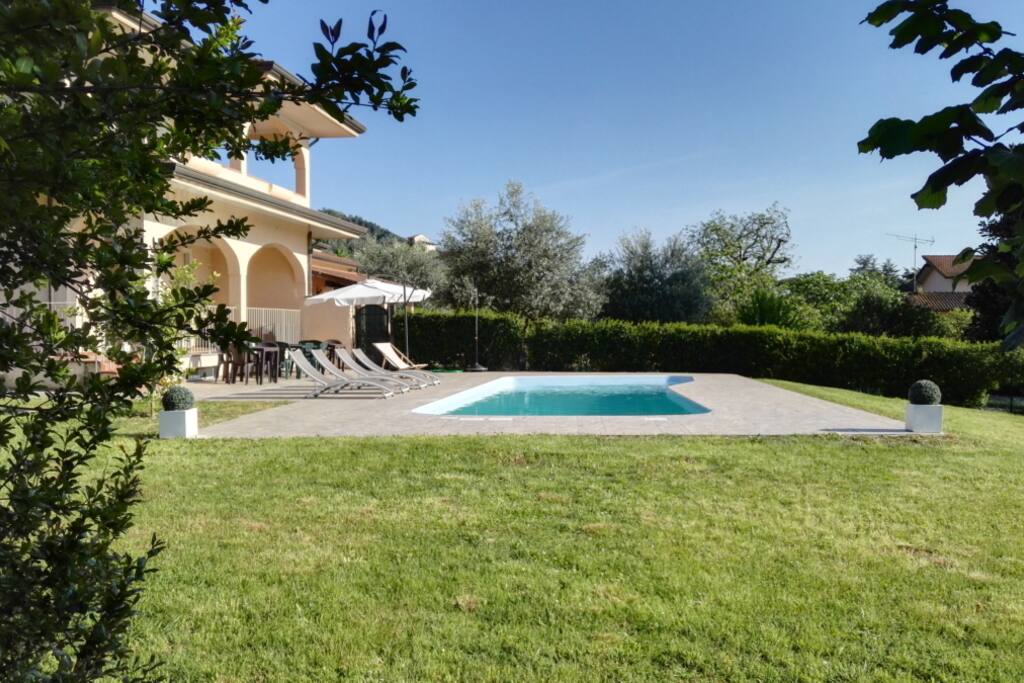 private pool and the gareden