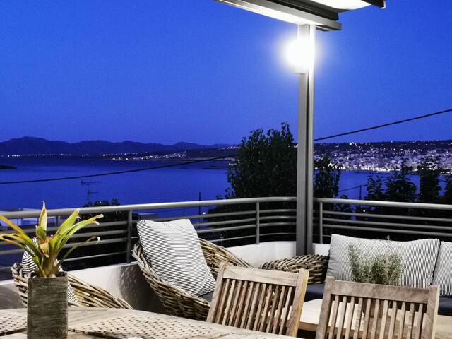 Seaview Villa Patroklos, pool-1 min walk to beach! gallery image 4