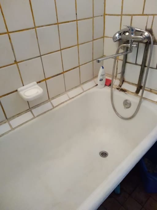 Modest, but very clean and comfortable bathroom.