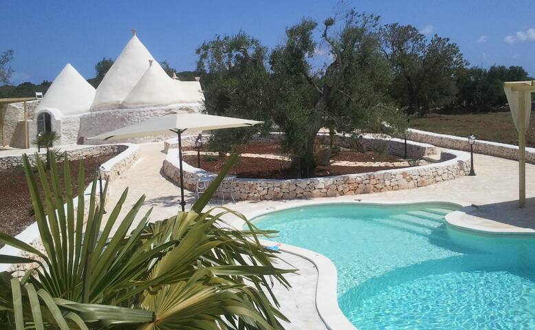 Trulli Collina della Pace, privater Pool, BBQ