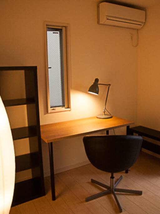 Free Wifi and wired line are available. iMac is also available on request.