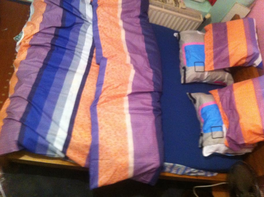 Double bed in room. Upgraded with newest beddings.