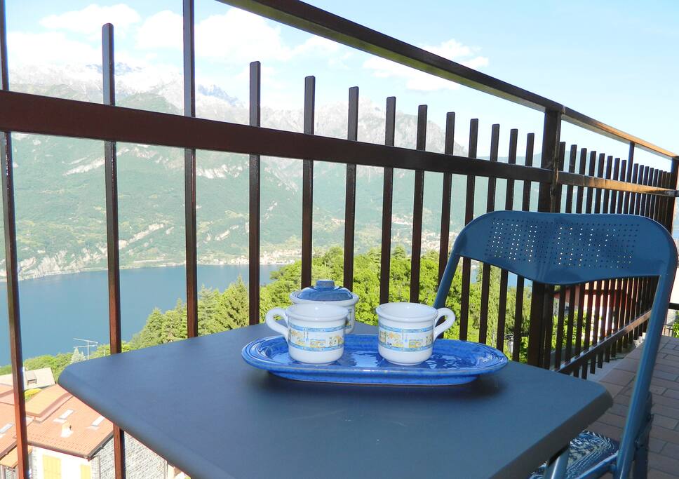 balcony with lake view