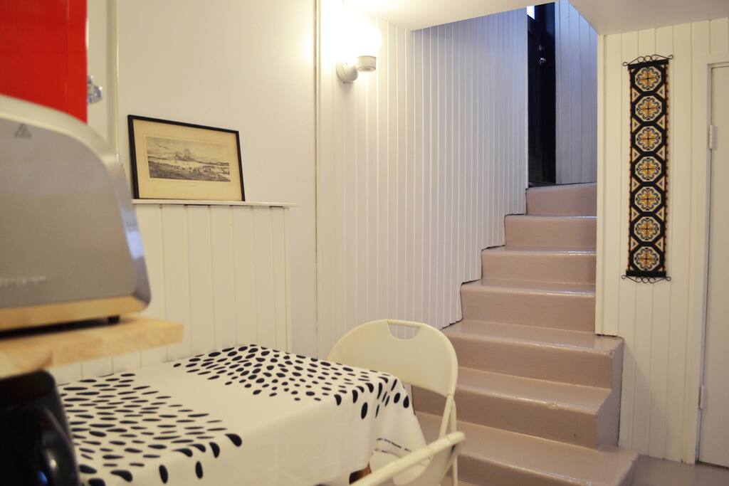 Private entrance and kitchenette