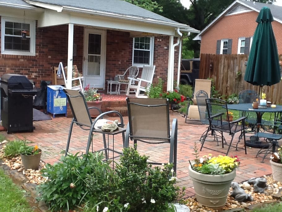 Covered Porch and Patio