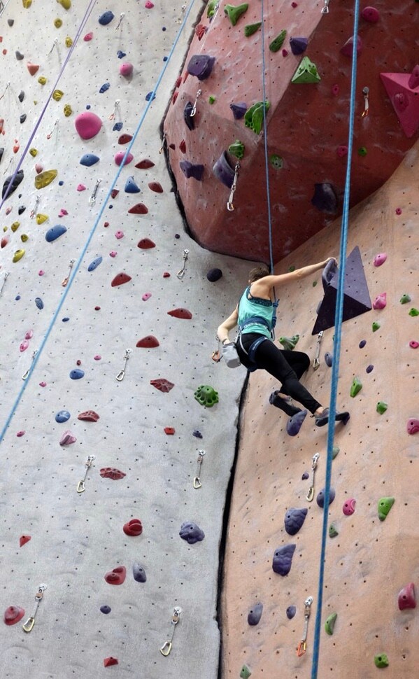 top rope climbing