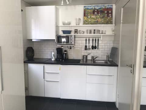 Popular Airbnb listing: Urban apartment by the lake Runn. in Falun