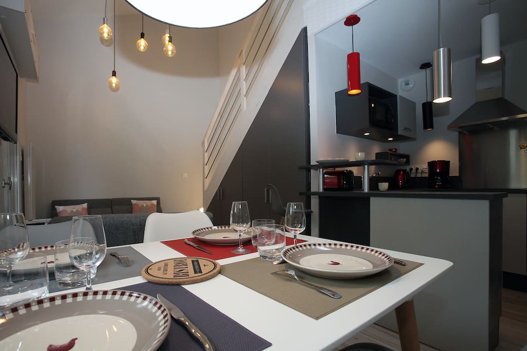 La cuisine/salle à manger