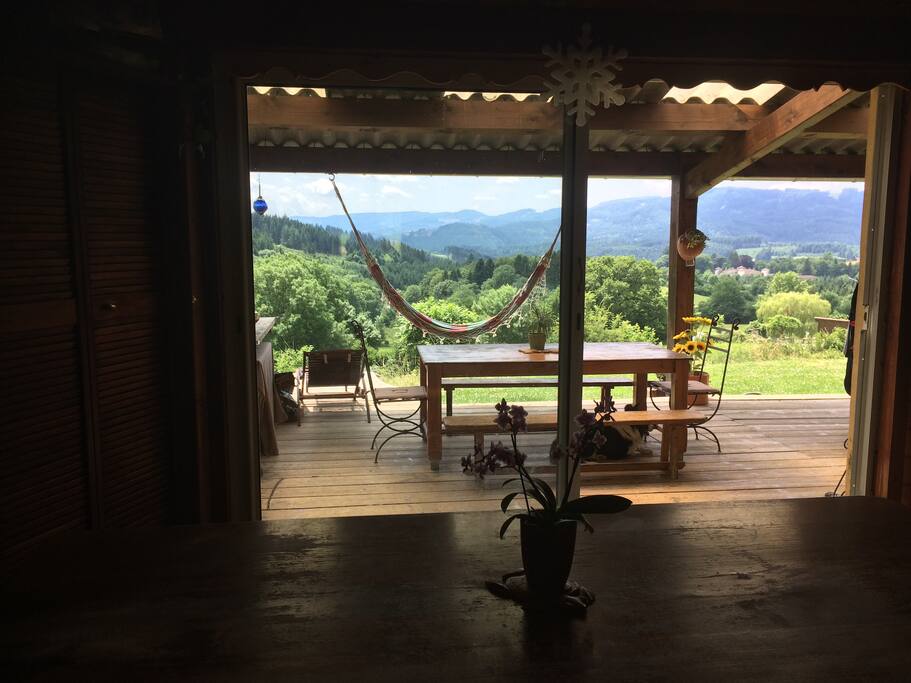 Vue de la table de salle à manger