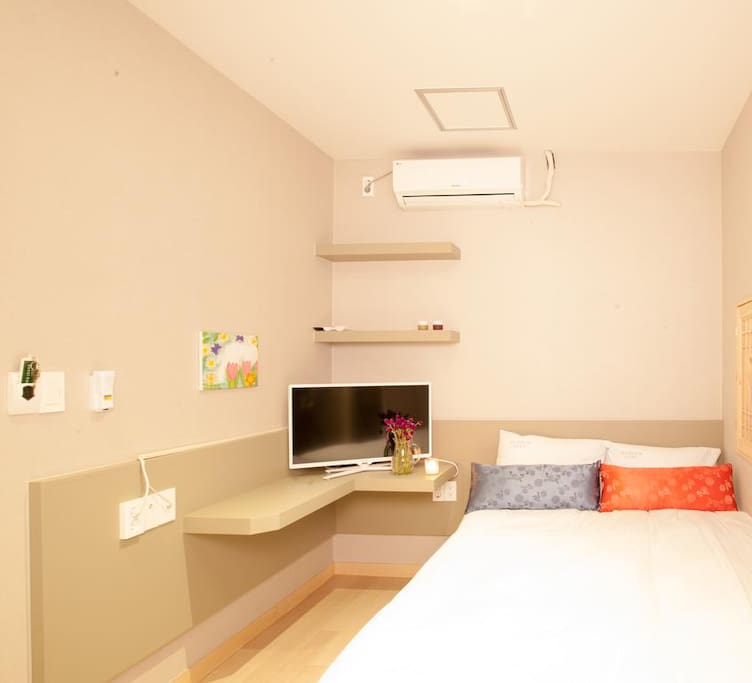 Room 2: A standard double bed