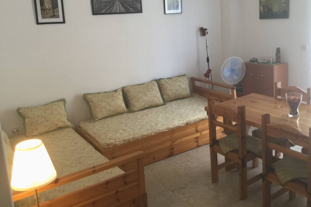 Living room +two single beds
