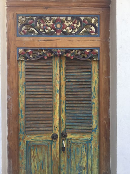 Traditional doors add character