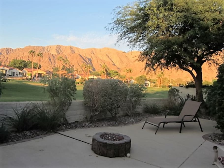 Back patio view across Pete Dye design fairway over 210 degree of continuous changing colors