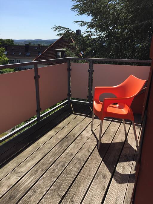 Balkon mit Weitblick über Hildesheim