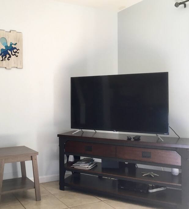 50 Inch Smart TV in Downstairs Living Room