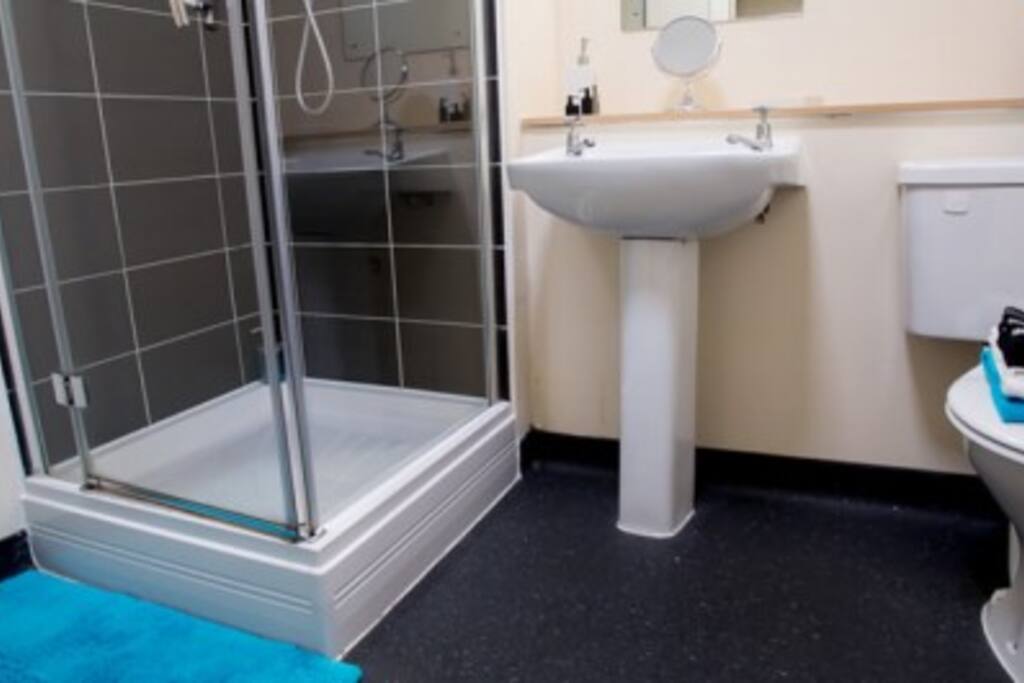the bathroom