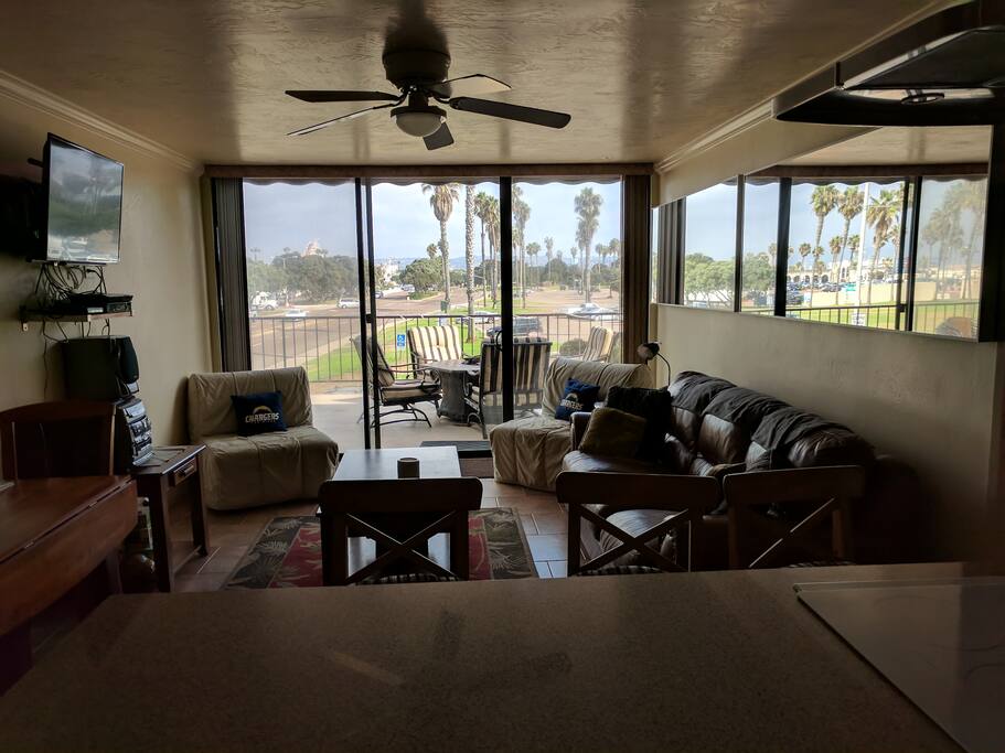 Living/Dinning area from kitchen