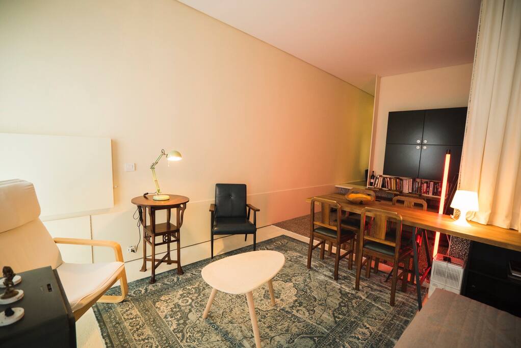 Another view of the living room from the sofa.