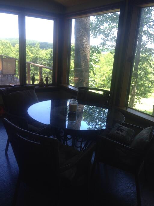 View from glass porch