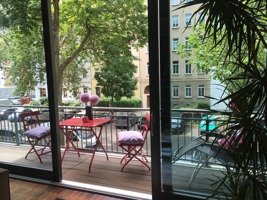 Large windows and spacious balcony