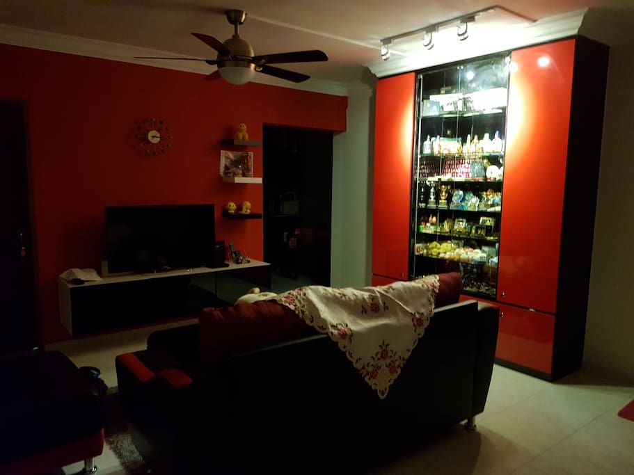 Living room - red & black concepts
