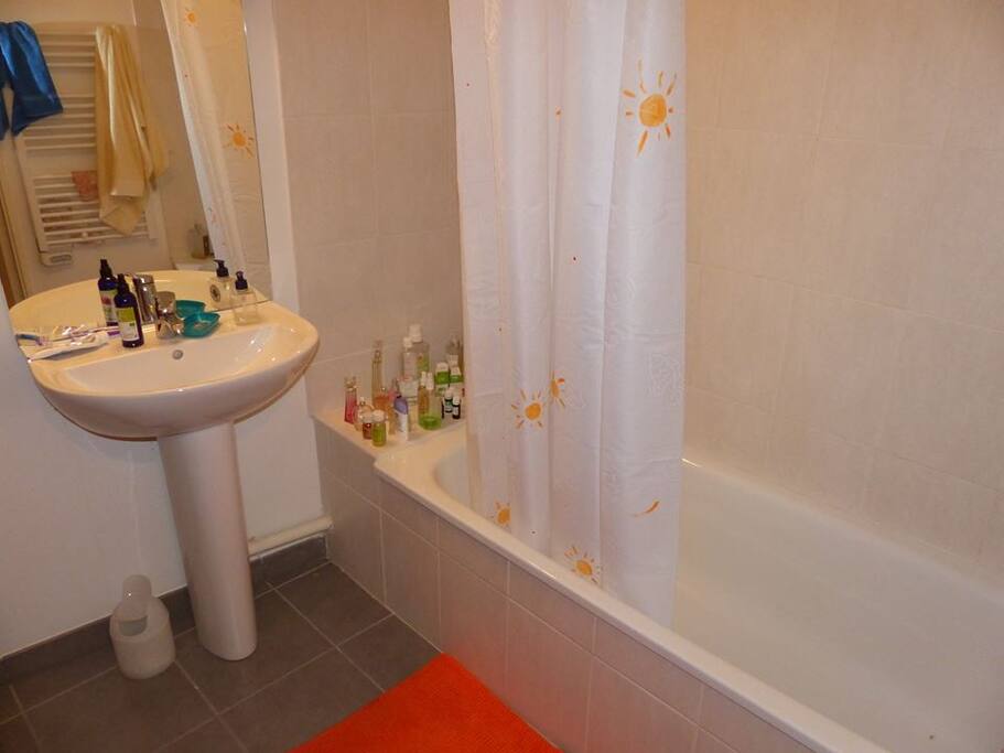 Salle de bains spacieuse