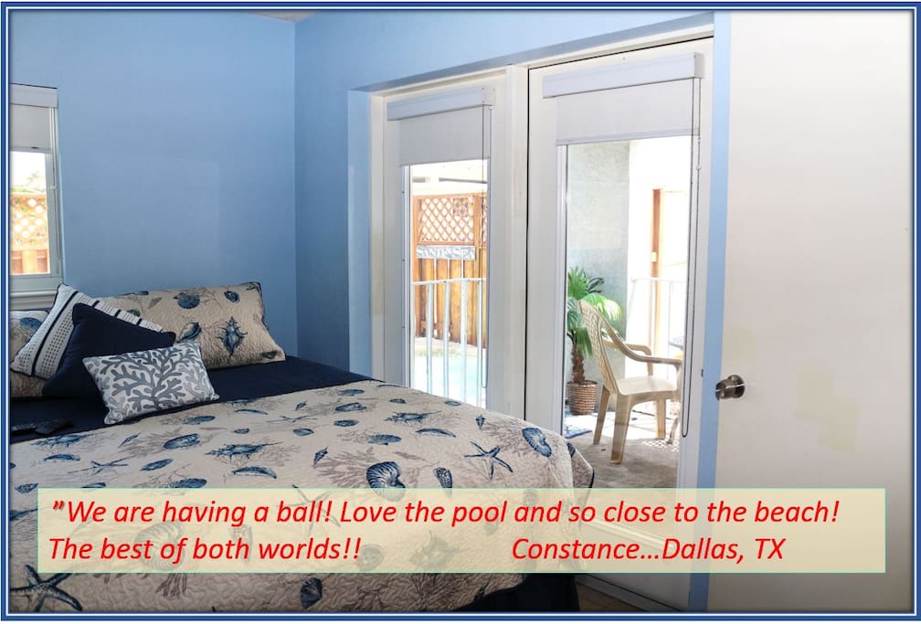 "We are having a ball! I love the pool and so close to the beach! The best of both worlds!" ~Contance...Dallas, TX