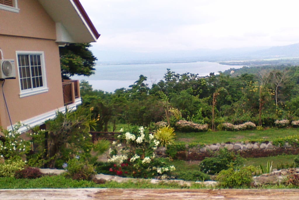 That's the garden next to the house, with a view of the Bay