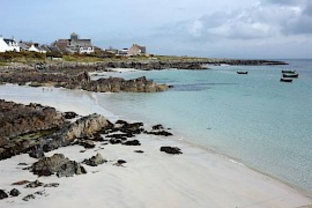 The Isle of Iona is a 10 minute ferry ride away