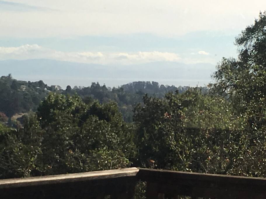 Ocean view straight across the bay. You can see to Carmel and Big Sur and the ocean in between.