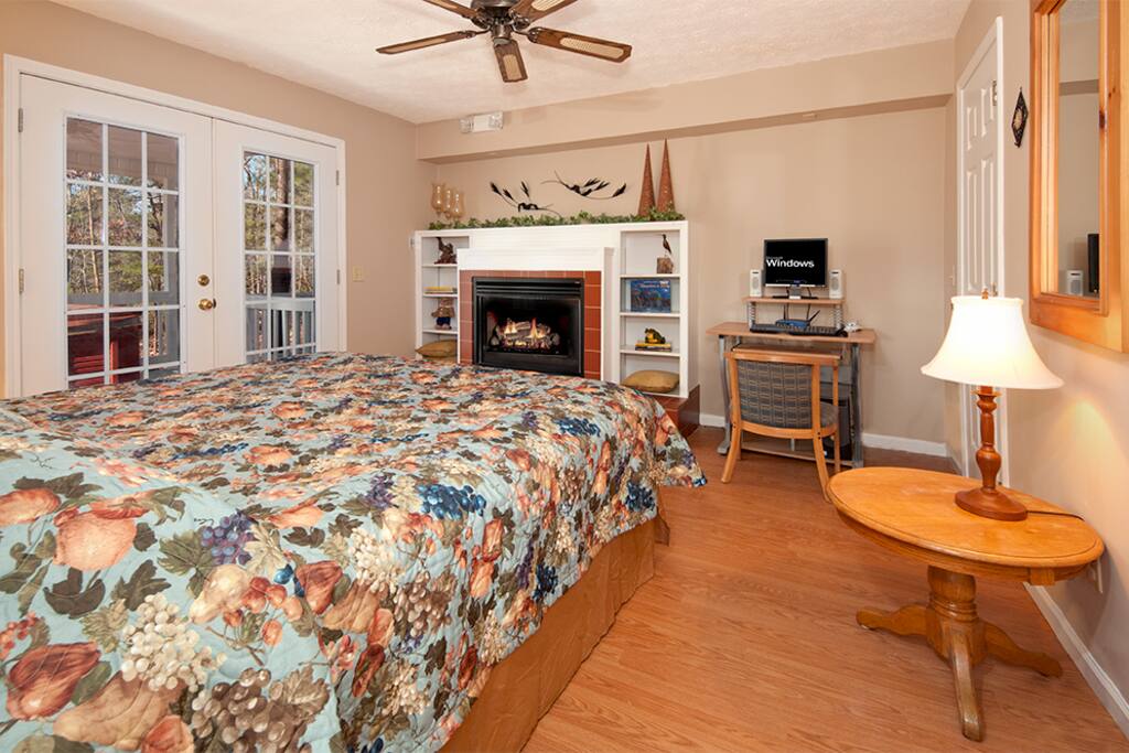 Main Floor Bedroom with Fireplace