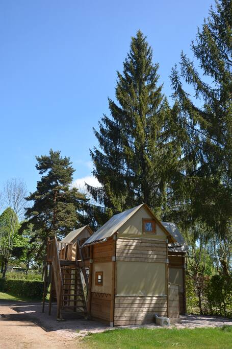 La cohesion tente et bois