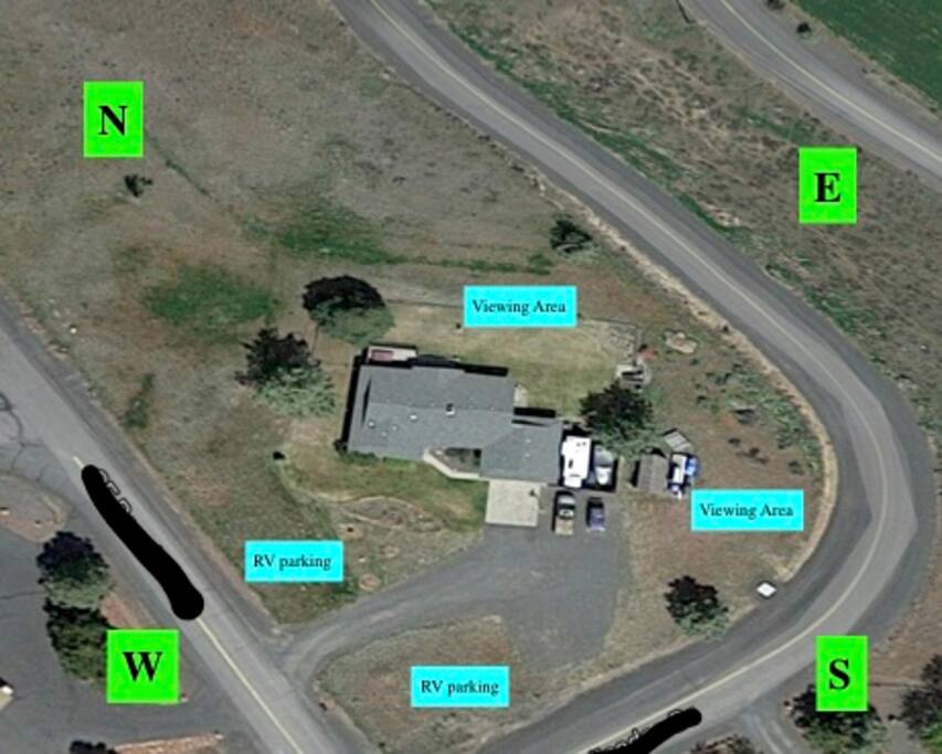 Aerial view of property