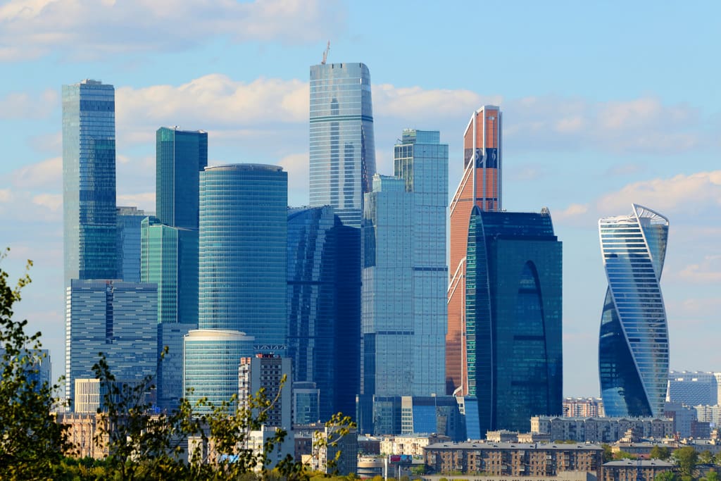 Moscow-City near apartment view