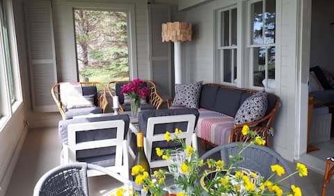 Private oceanfront
retreat surrounded by nature and wildflowers.