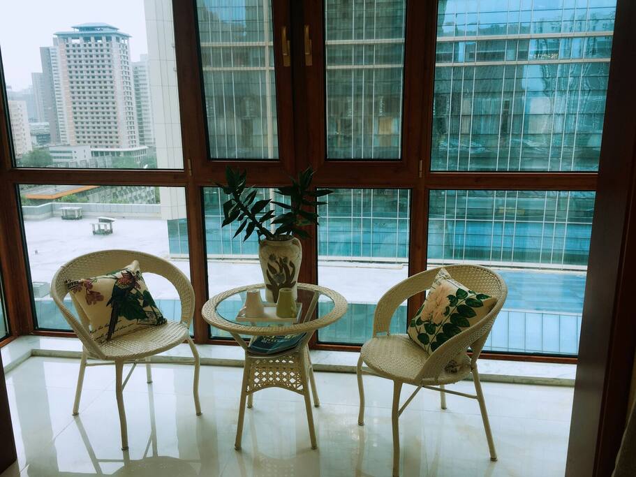 房间带有阳台