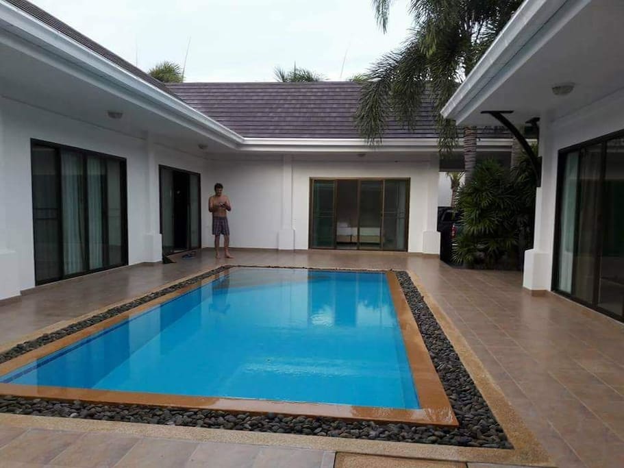 The villa's pool
