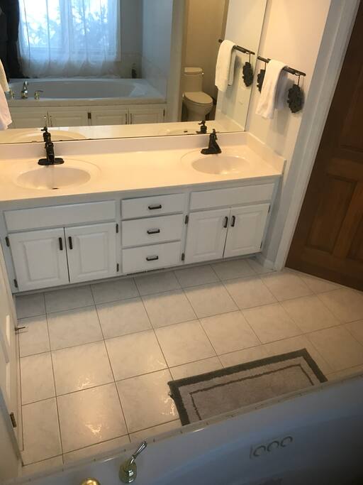 Master Bathroom- Whirl Pool tub and Full Shower separate