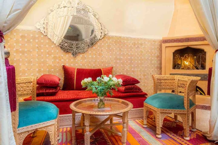 Riad Sidi Benslimane Pool Rooftop 5 Rooms Ac - Marrakech