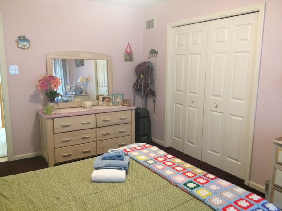 Drawer space available however, closet space is not.