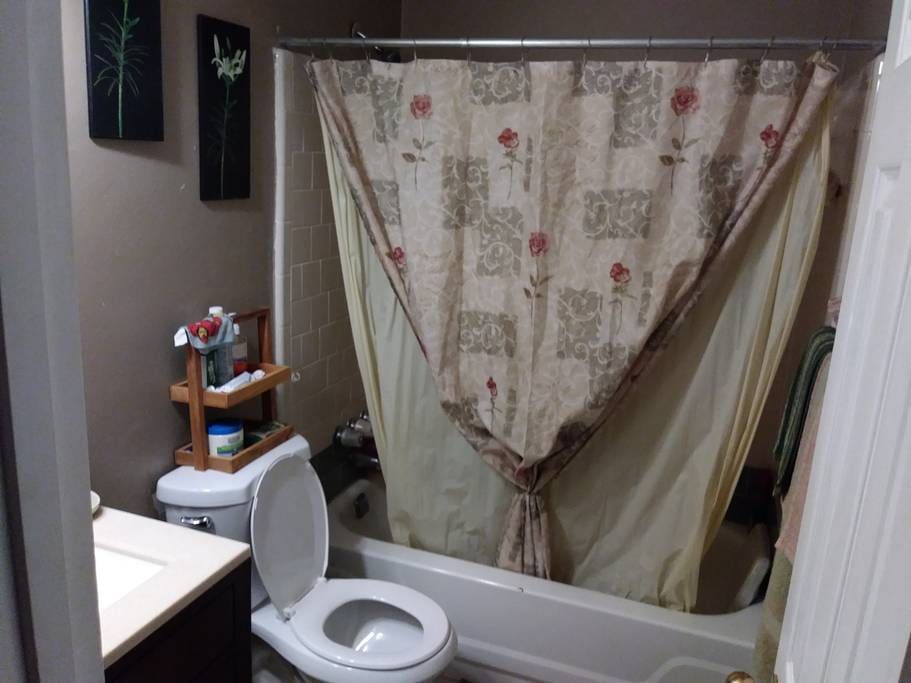 Share bathroom with only one other.