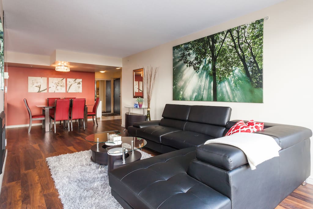 Living room, dining room