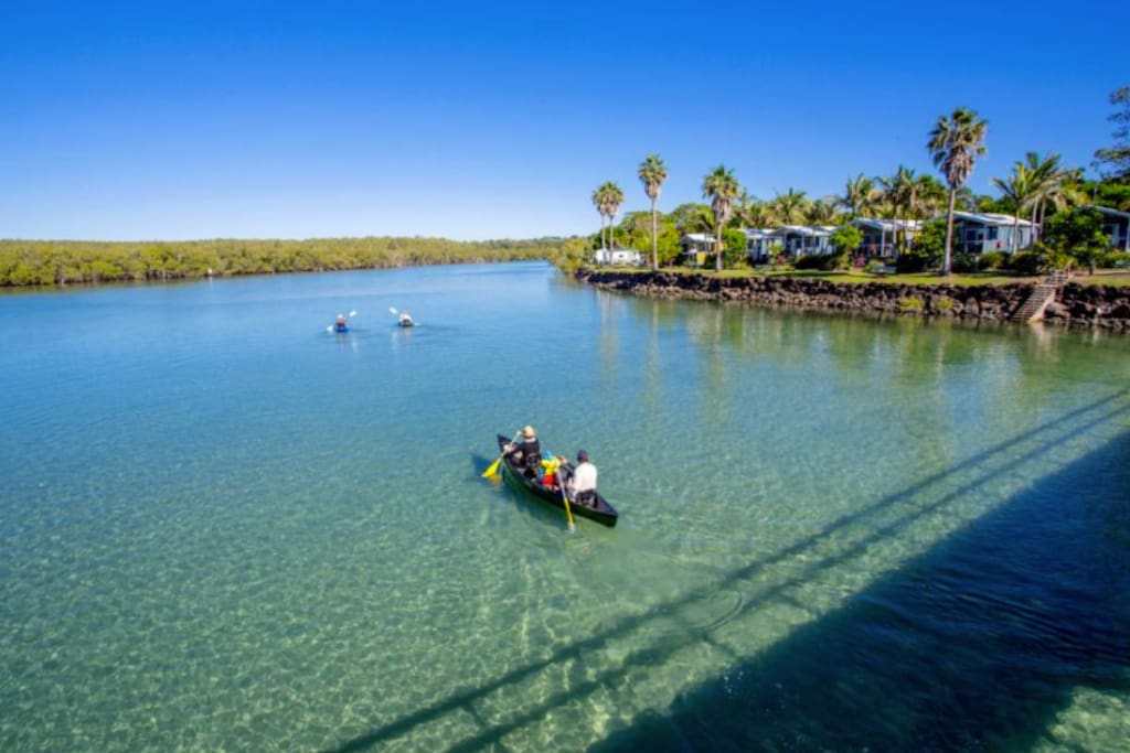 Brunswick River - ideal for bridge jumps at high tide