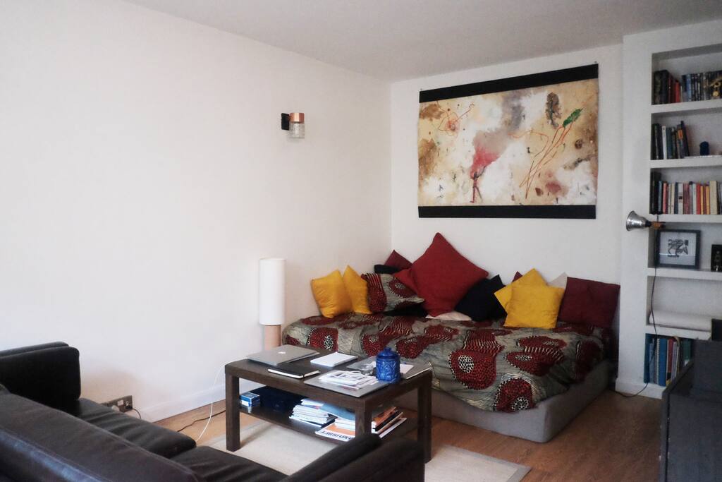 The second sofa can be used as a bed if necessary