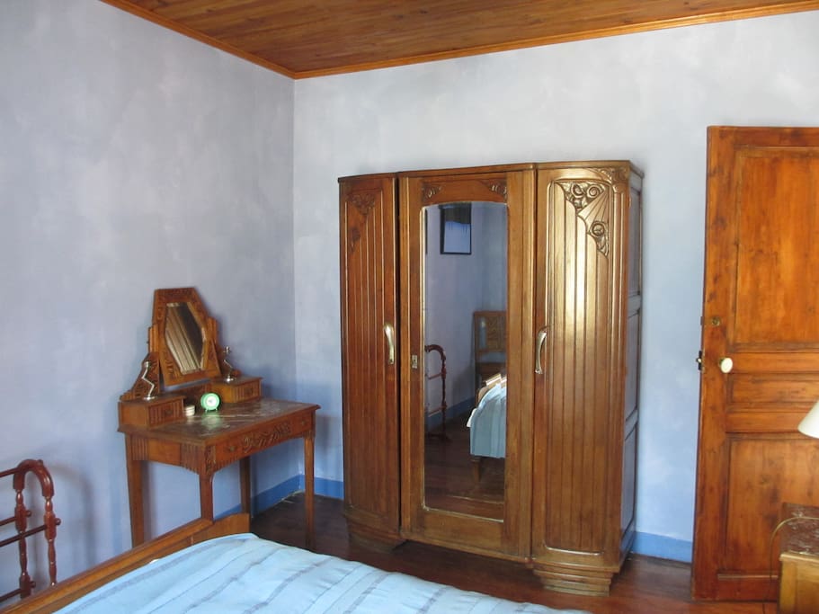 Double bedroom, showing antique furnishing